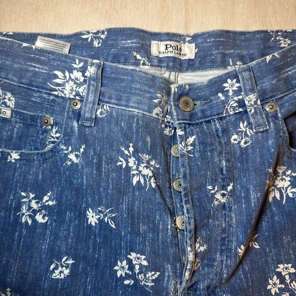 Polo Floral Blue Women's Jeans - Picture 4 of 6